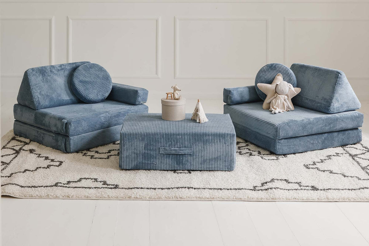 Shappy Play Sofa Pure Corduroy Sky Sugar