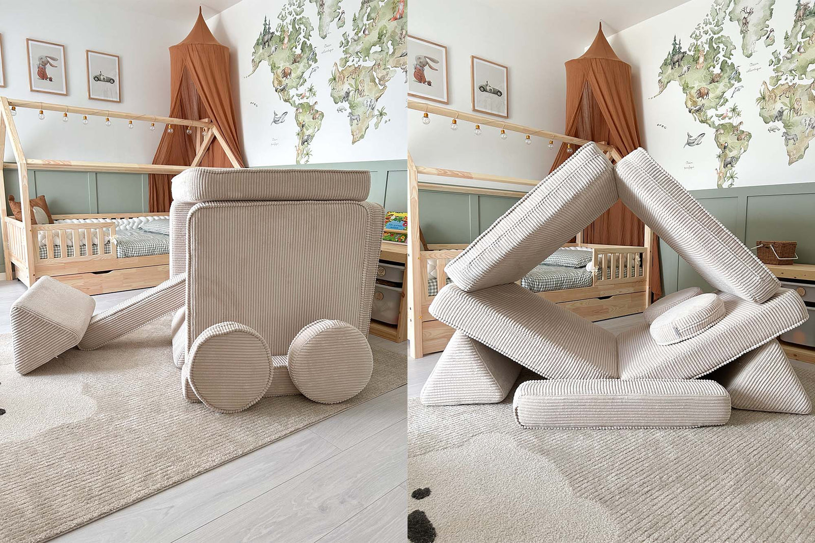 Shappy Play Sofa Corduroy Lollipop