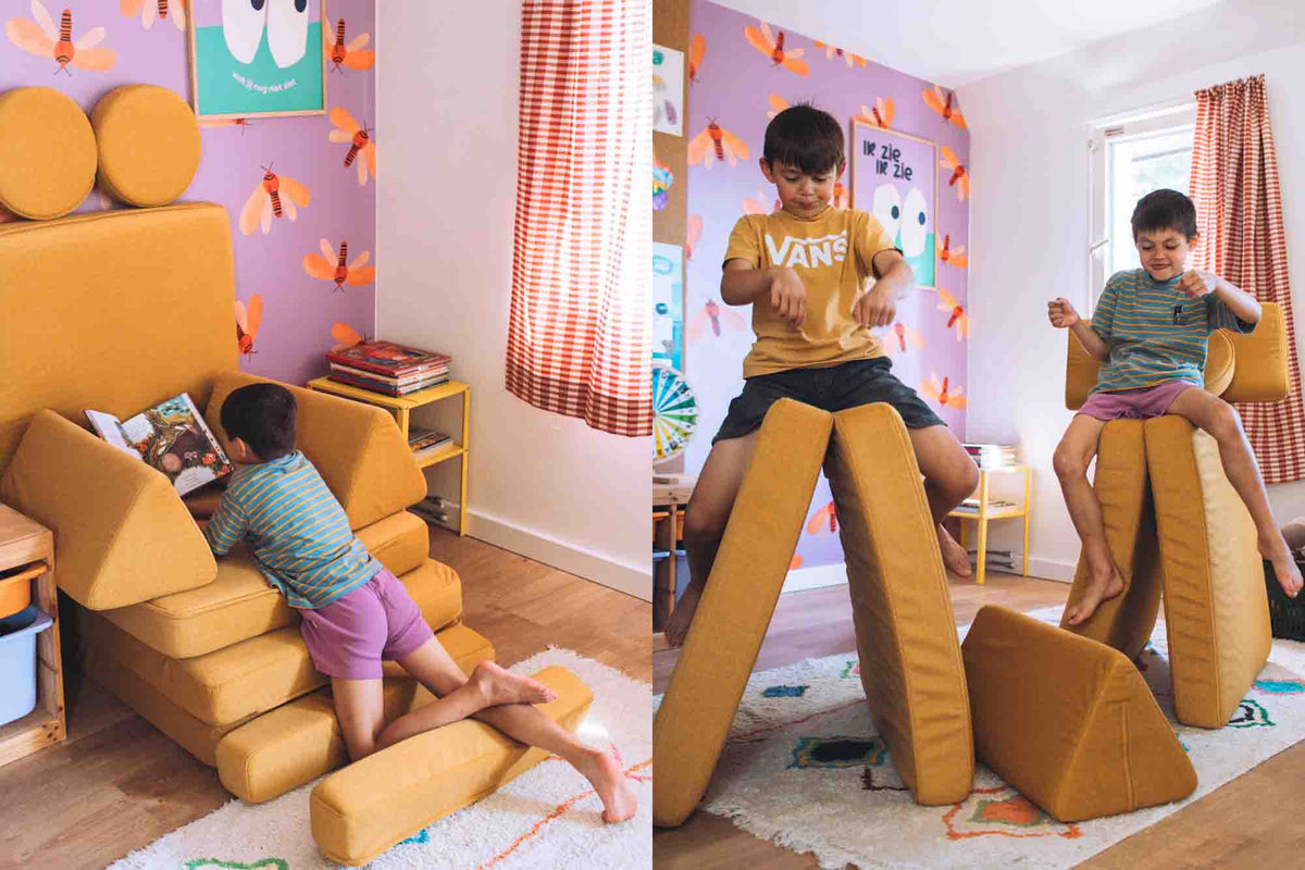 Shappy Play Sofa Ultra Plush Mustard